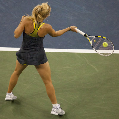 Wozniacki forehand.