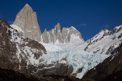 Cerro Fitz Roy and the Piedras Blancas Glacier.