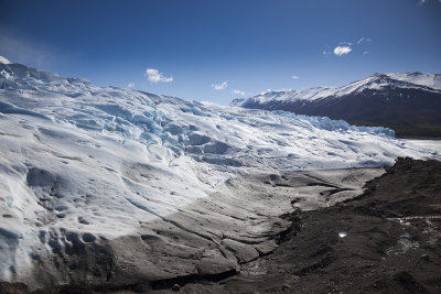 Perito Moreno Glacier, note the tiny specs of trekkers.