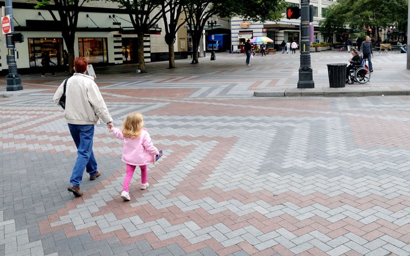 Crossing the street