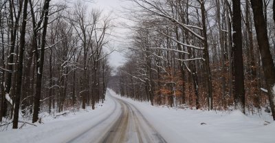 Snowy backroads
