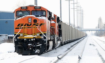 Cleveland OH - Empty Coal Train on siding