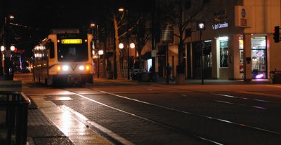 Sacramento Light Rail Nightshot