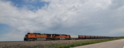 Grain Train over Nebraska