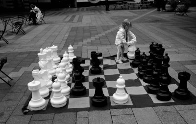 Seattle Playing Chess