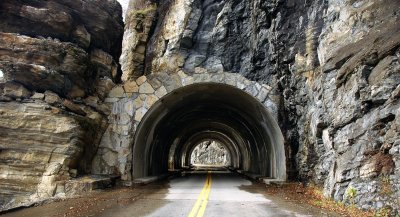 Tunnel on Glacier Park Road