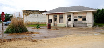 Old Gas Station in Portis KS