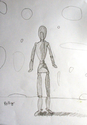 figure drawing, Polly, age:8