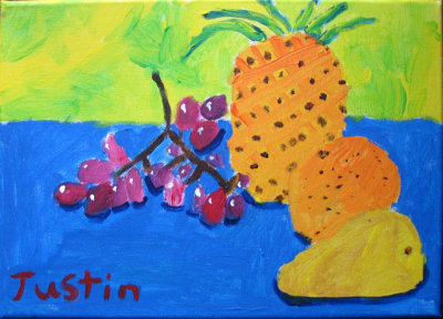 fruits, Justin, age:9