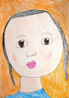 self-portrait, Regina, age:5