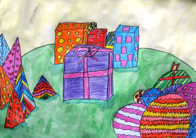 cubes - presents, Emily, age:8