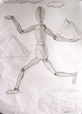 figure drawing, Omar, age:10