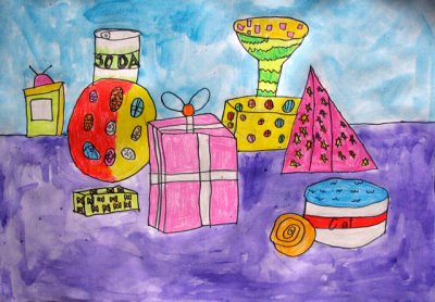 cubes - presents, Sindy, age:7
