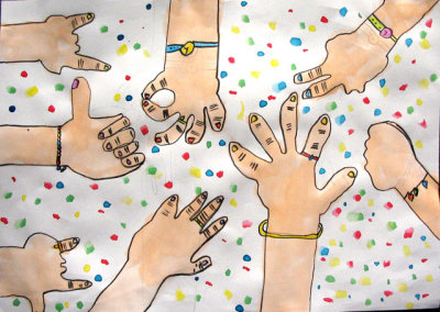 my hands, Sophia Ying, age:6