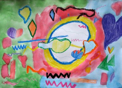 abstract painting, Sophia Ying, age:6