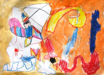 abstract painting, Sophie Wang, age:4.5