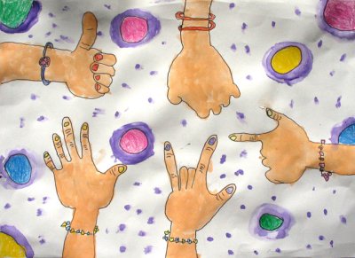 my hands, Helen Yu, age:6