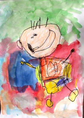 self-portrait, Philip, age:4