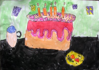 birthday cake, Sophie Wang, age:5