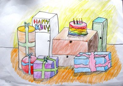 cubes - birthday party, Yuki, age:9