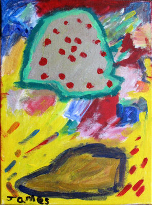abstract painting, James, age:5.5