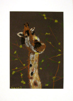 animal portrait - giraffe, Nancy Yin, age:6.5