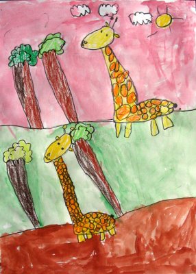 giraffe, Sophie Wang, age:5