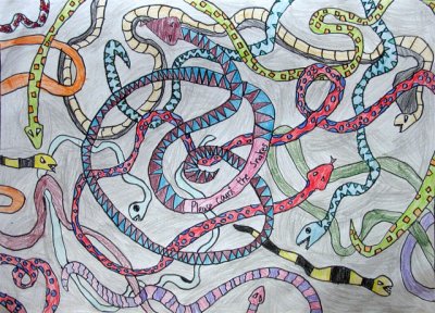 please count the snakes, Lin Hong Yu, age:5.5