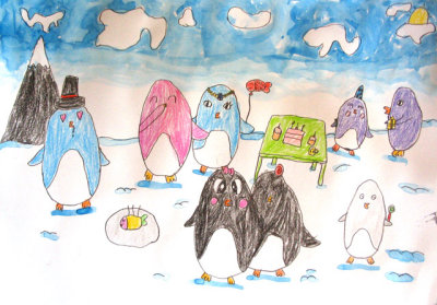 penguin party, Emma Wang, age:7