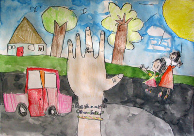 my hand, Yang Ling, age:6.5