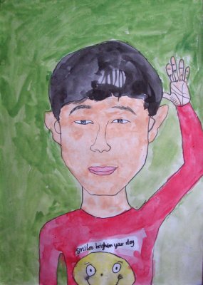 self-portrait, Yu Chen, age:9.5