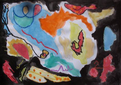 abstract painting, Sophia Su, age:8