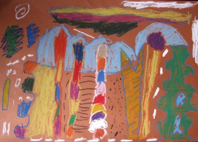 abstract painting, Yu Dian, age:5.5