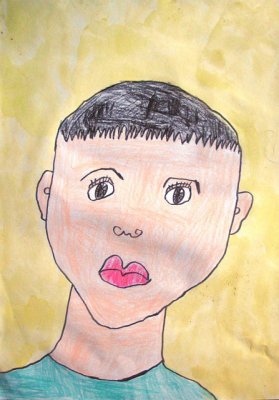 self-portrait, Kelvin Chen, age:5.5