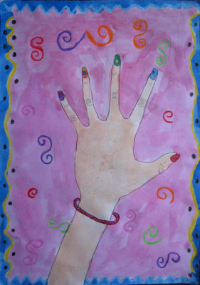 my hand, Lucy Nie, age:8