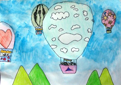 hot air balloon, Jeri, age:8