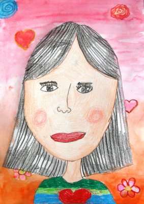 self-portrait, Melisa, age:9