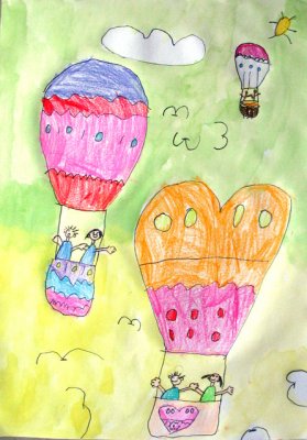 hot air balloon, Kelvin, age:6