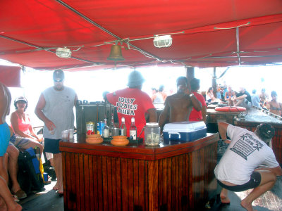 We did a tour on the Jolly Pirates tour yacht