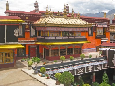 Inside the Jokhang Temple walls