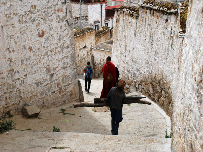 Winding streets of the monastery