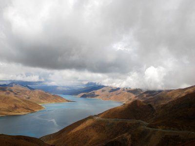 Yamdrok Tso Lake approximately altitude approximately 3,700 metres