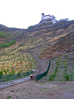 It was a steep climb to the monastery especially at this altitude breathing proved difficult