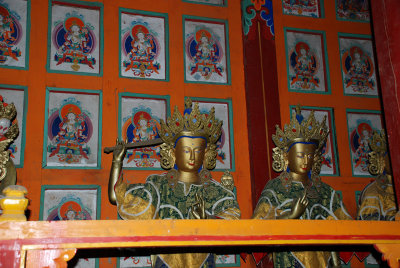 Statues inside the monastery