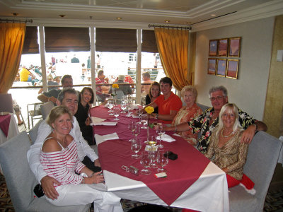 Christmas lunch in the Todd English Restaurant on the ship