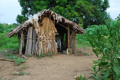 The mans little hut