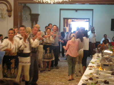 I'm doing the Hora at lunch in Sinaia Sept 5, 2010