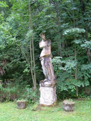 Statue in the grounds of Peles Castle