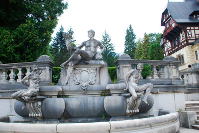 Fountain in the castle grounds