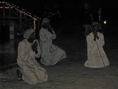 Shepherds in the Nativity Scene